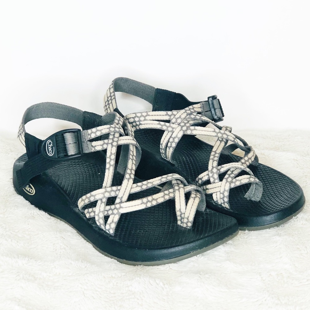 Chaco Black and Cream Sandals